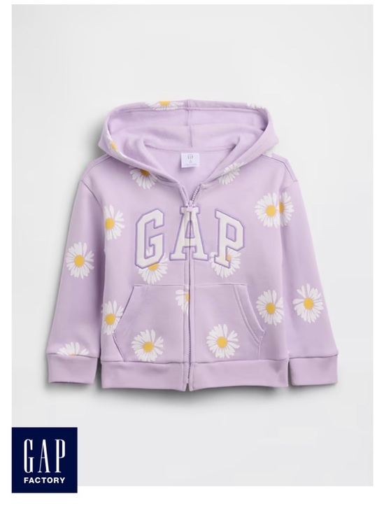 GAP Factory Other - GAP Factory Lilac Daisy Zip-Up Hoodie